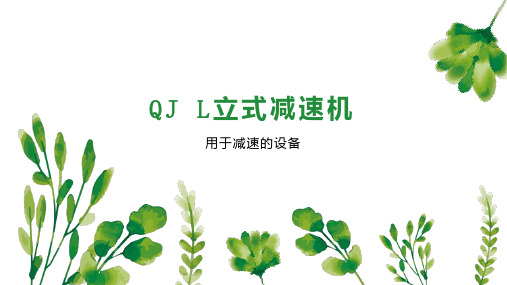 QJ L立式减速机