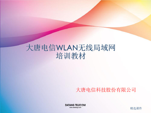 大唐电信WLAN无线局域网培训教材三(工程勘察、施工规范)