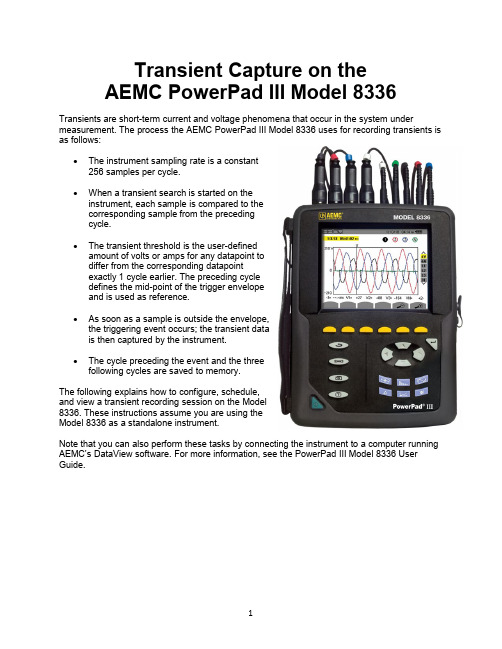 AEMC PowerPad III Model 8336产品说明书