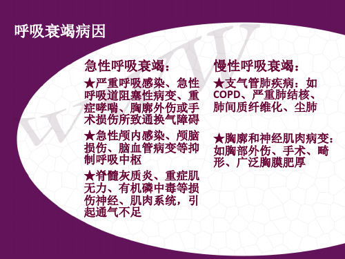 呼吸衰竭病人护理1 ppt课件-PPT文档资料