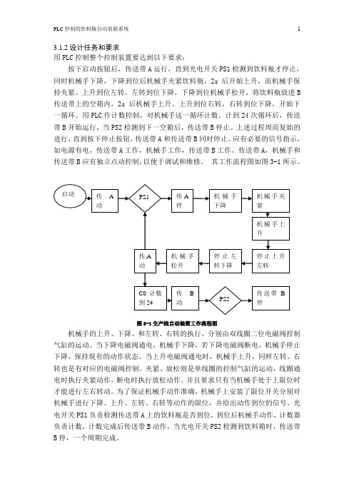 PLC控制饮料瓶的自动装箱系统 (1)