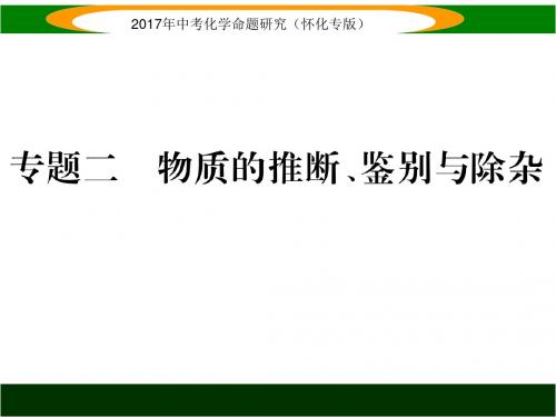 中考化学命题研究(怀化)：重点题型突破课件 专题二  