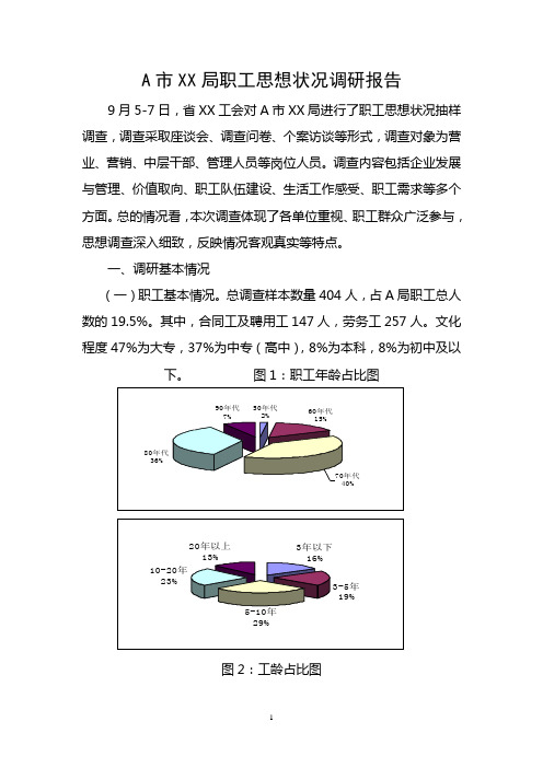 职工思想状况调查及分析(邮电通信行业)