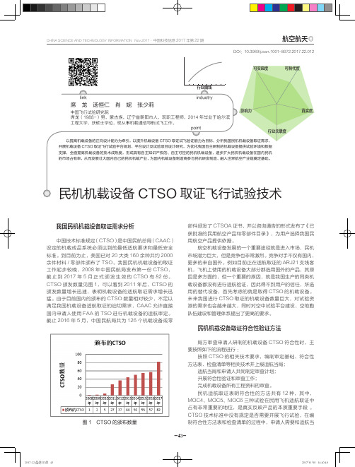 民机机载设备CTSO取证飞行试验技术