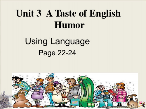 人教版高中英语Module 4 Unit 3 Using language 公开课课件PPT