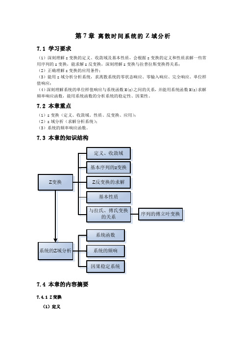 信号与系统王明泉第七章习题解答