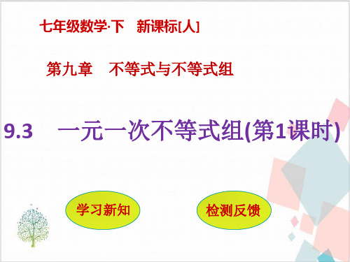 人教版数学《不等式与不等式组》_实用课件