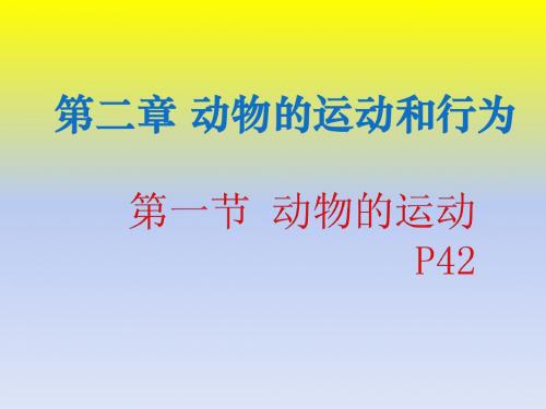 八年级上册生物第二章第一节动物的运动课件