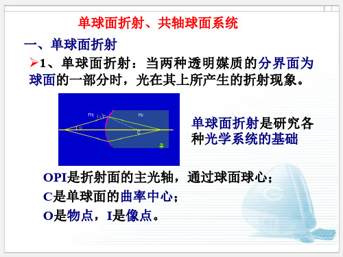 单球面折射、共轴球面系统