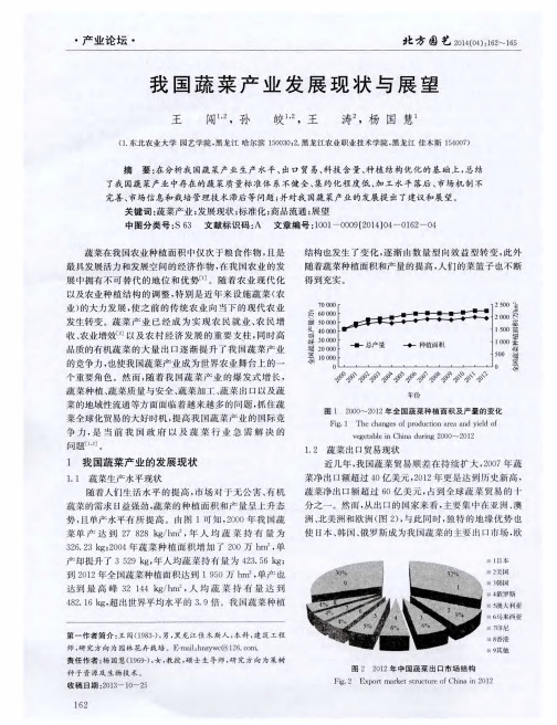 我国蔬菜产业发展现状与展望