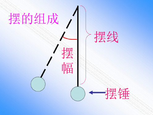 青岛版小学六年级科学下册摆的秘密课件1