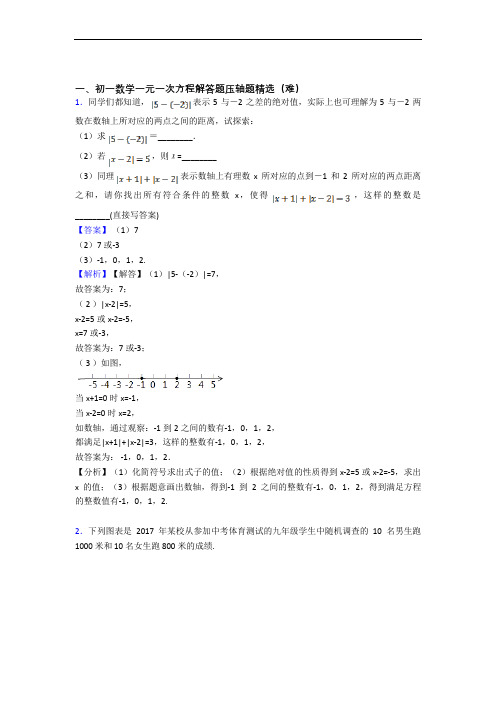 人教版数学七年级上册 一元一次方程达标检测卷(Word版 含解析)