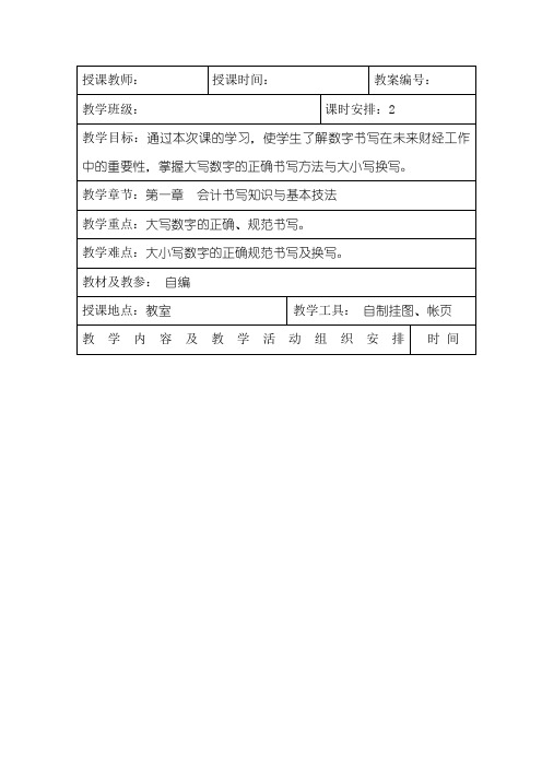 2中文大写数字书写