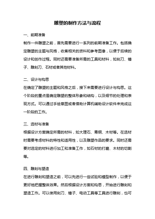 雕塑的制作方法与流程