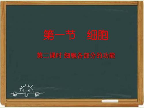 冀少版七年级生物上册《细胞》第二课时教学课件