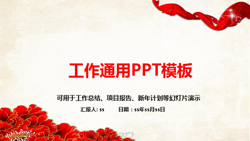 中国联通总结报告PPT模板ppt通用模板