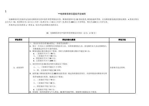 江苏省电梯维保单位星级评定细则