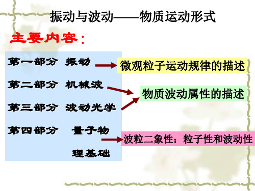 大学物理学第二版下册振动