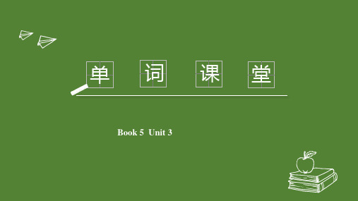 Unit3单词课堂课件高三英语一轮复习人教新课标必修五