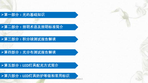 LED灯具光学基础知识课件