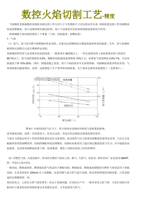 数控火焰切割工艺-精度