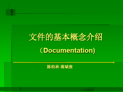 1.1 文件的基本概念介绍