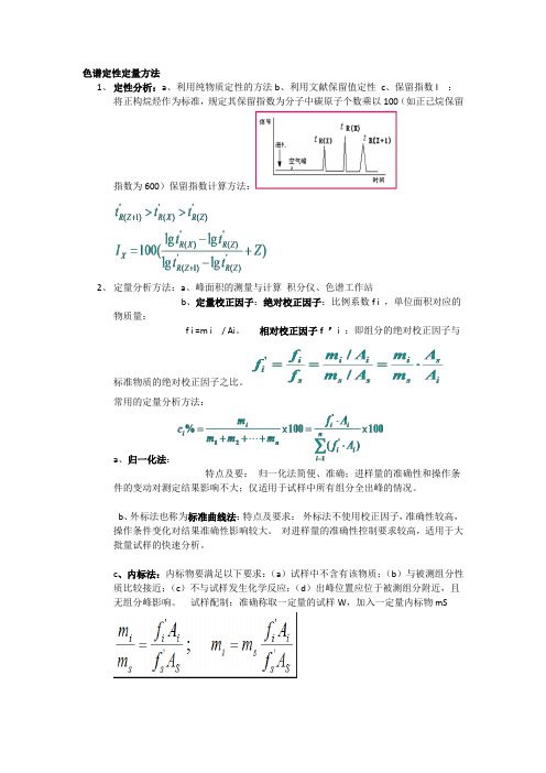 定量分析方法