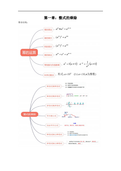 第一章  整式的乘除复习资料