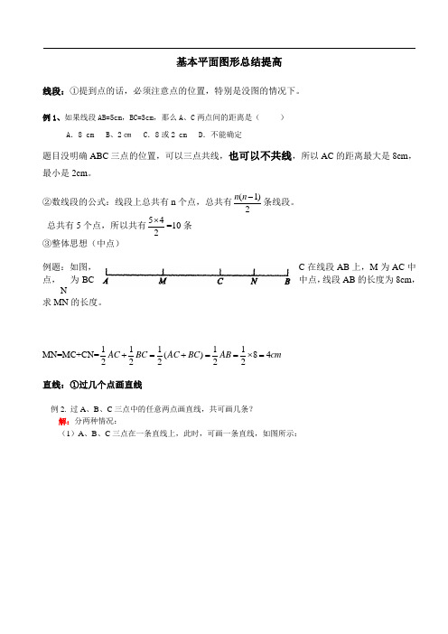 (完整)基本平面图形总结-提高及经典试题,推荐文档