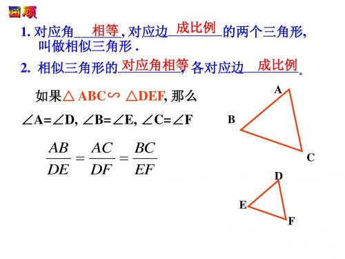 第五、六、七、八课时相似三角形判定定理