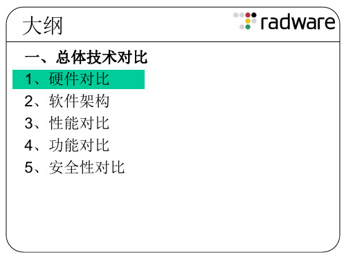 Radware与F5竞争比较第三稿