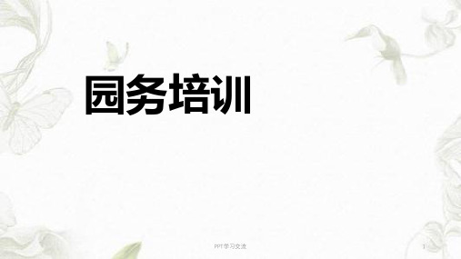 教师园务培训课件