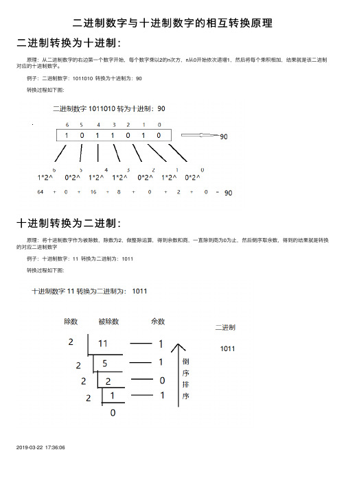 二进制数字与十进制数字的相互转换原理