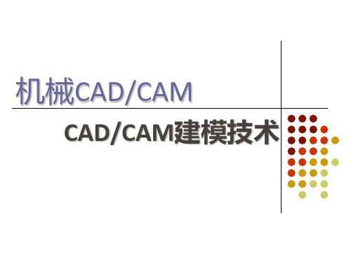 CAD CAM技术 第六章计算机建模技术