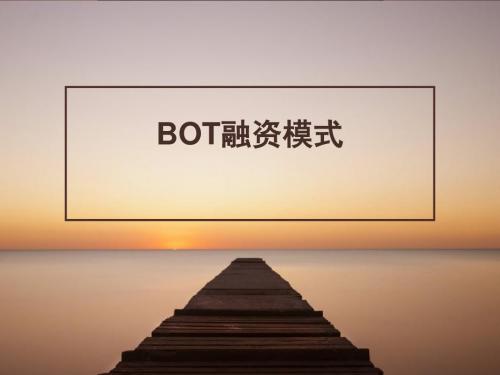 项目融资作业