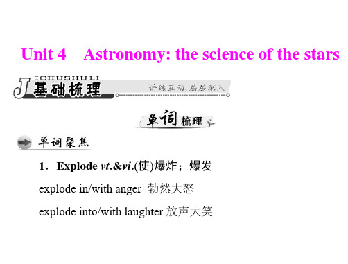 2013年《高考风向标》高考英语一轮复习课件 第一部分 必修三 unit 4 astronomy：the science of the stars