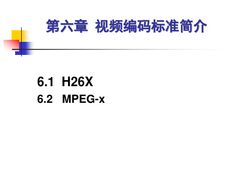 第6章 视频编码标准