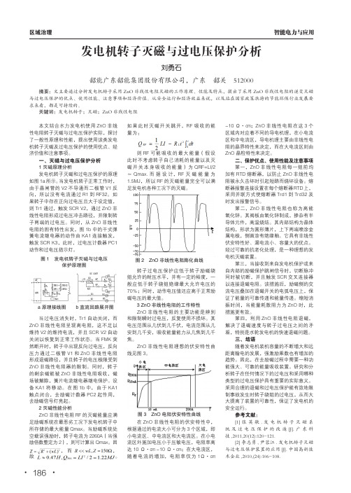 发电机转子灭磁与过电压保护分析