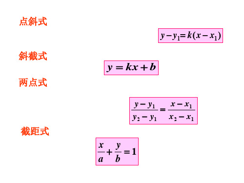 高二数学直线的一般式方程