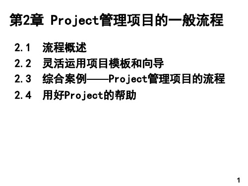 Project管理项目的一般流程