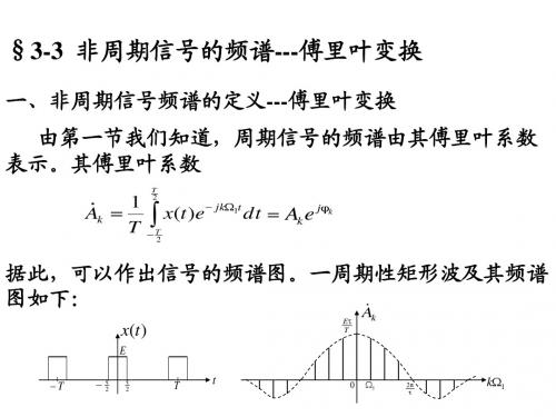 §3-3 非周期信号的频谱分析