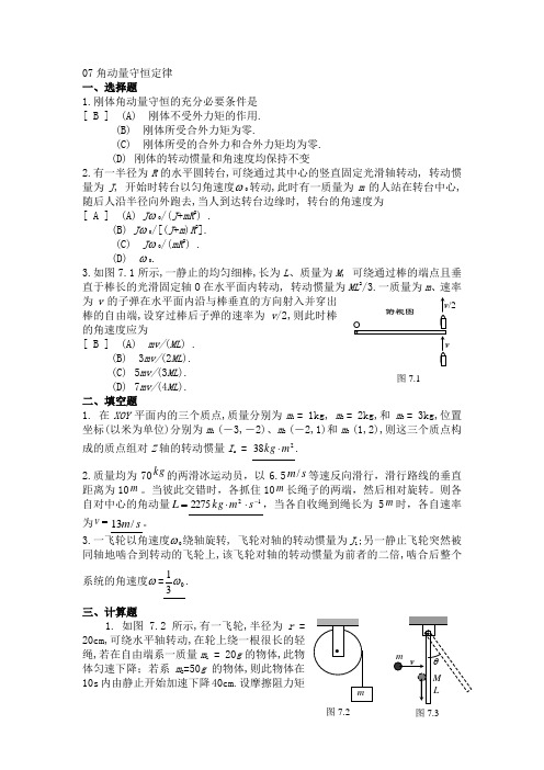 07角动量守恒定律