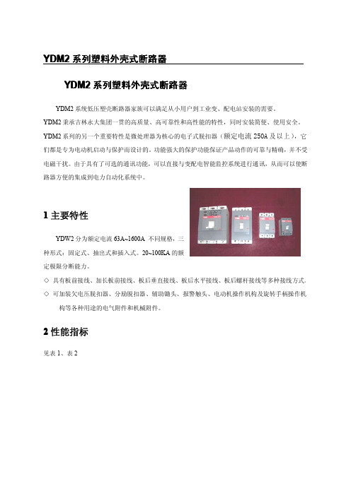 YDM2塑壳断路器