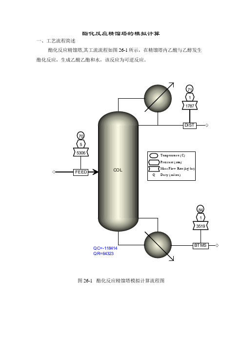 14-ASPEN_酯化反应精馏-动力学