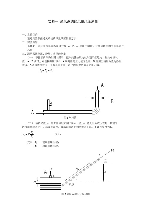 通风系统的风量风压测量