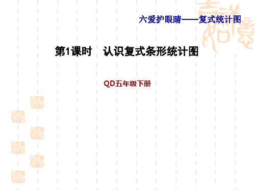 青岛版五年级下册数学第6单元  复式统计图  认识复式条形统计图