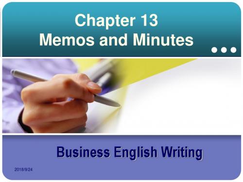 大三英语Business Writing chapter13