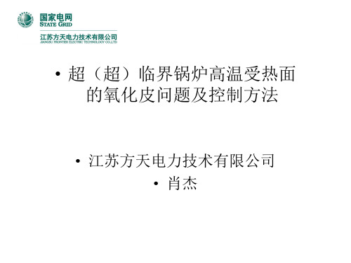 超(超)临界锅炉氧化皮问题及控制