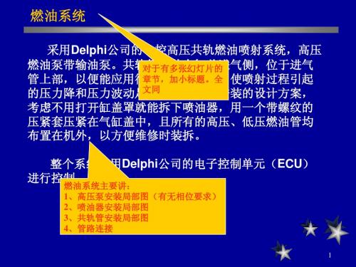 delphi共轨燃油喷射技术