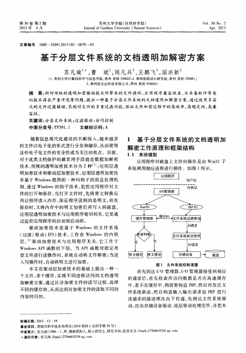 基于分层文件系统的文档透明加解密方案